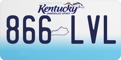 KY license plate 866LVL