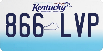KY license plate 866LVP