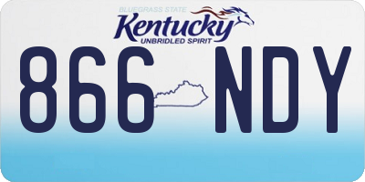 KY license plate 866NDY