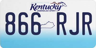 KY license plate 866RJR