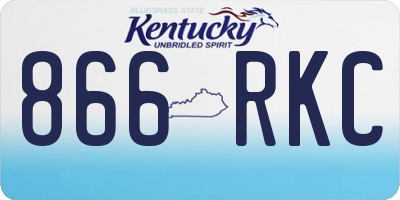 KY license plate 866RKC