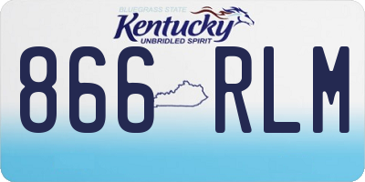 KY license plate 866RLM