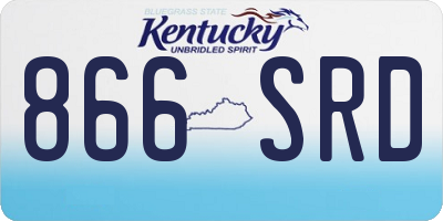 KY license plate 866SRD