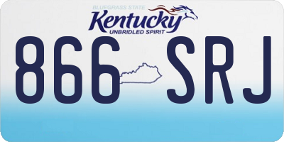 KY license plate 866SRJ