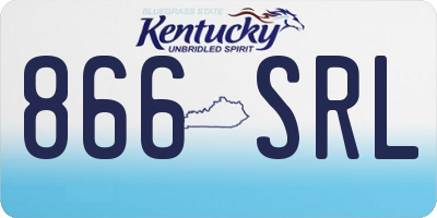 KY license plate 866SRL