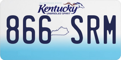 KY license plate 866SRM