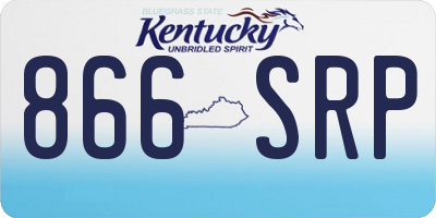 KY license plate 866SRP