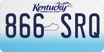 KY license plate 866SRQ