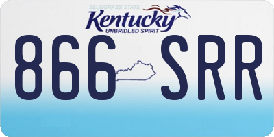 KY license plate 866SRR