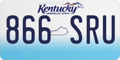 KY license plate 866SRU