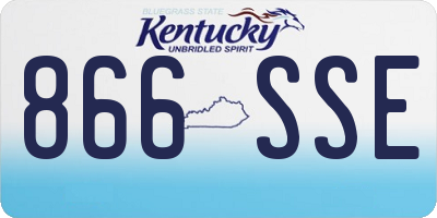 KY license plate 866SSE