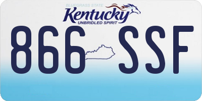 KY license plate 866SSF