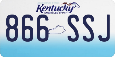 KY license plate 866SSJ