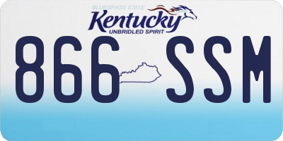 KY license plate 866SSM