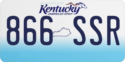 KY license plate 866SSR