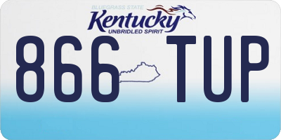 KY license plate 866TUP