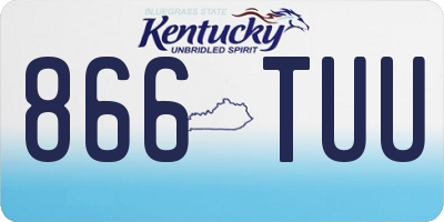 KY license plate 866TUU