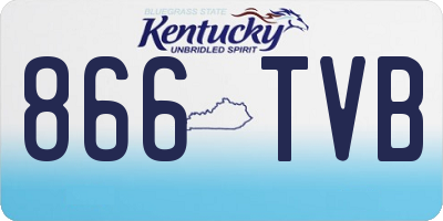 KY license plate 866TVB