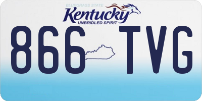 KY license plate 866TVG