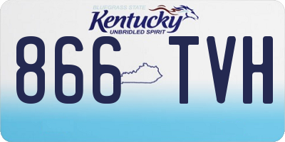 KY license plate 866TVH