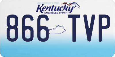 KY license plate 866TVP