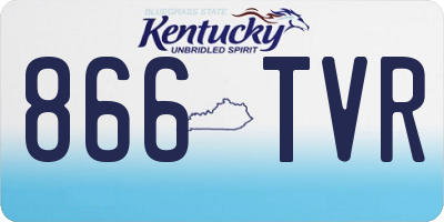 KY license plate 866TVR
