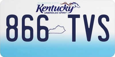 KY license plate 866TVS