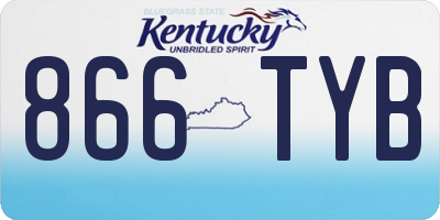 KY license plate 866TYB
