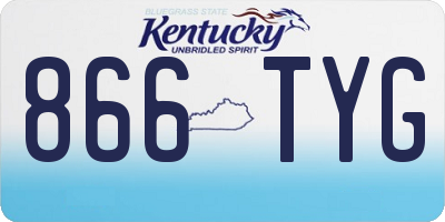 KY license plate 866TYG