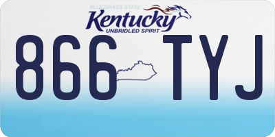 KY license plate 866TYJ
