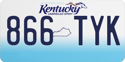 KY license plate 866TYK