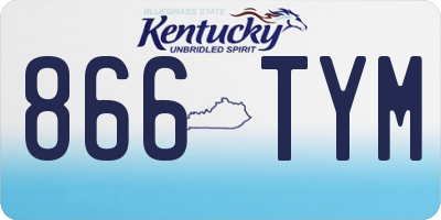 KY license plate 866TYM