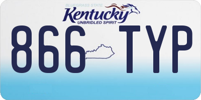 KY license plate 866TYP