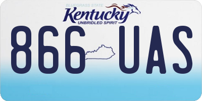 KY license plate 866UAS
