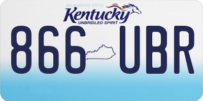 KY license plate 866UBR