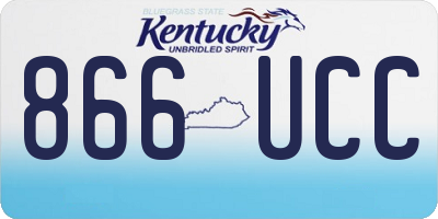 KY license plate 866UCC