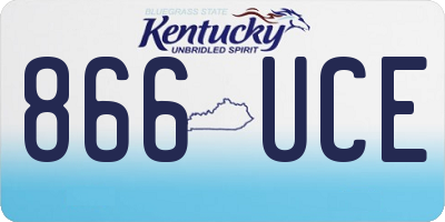 KY license plate 866UCE
