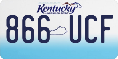 KY license plate 866UCF