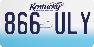 KY license plate 866ULY