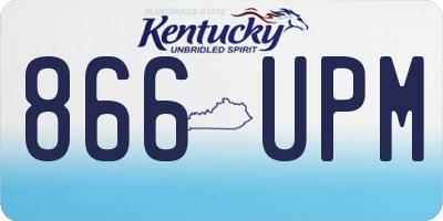 KY license plate 866UPM