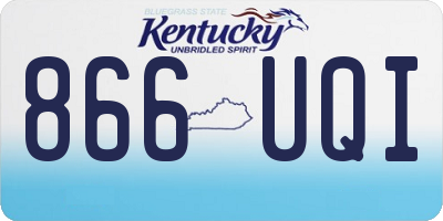 KY license plate 866UQI