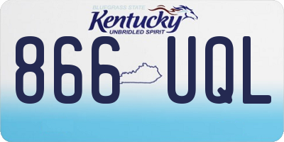 KY license plate 866UQL