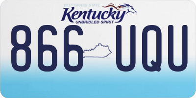 KY license plate 866UQU