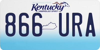 KY license plate 866URA
