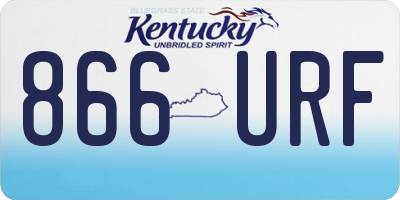 KY license plate 866URF