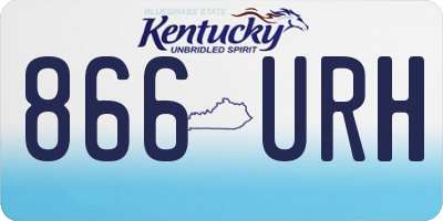 KY license plate 866URH