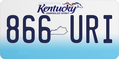 KY license plate 866URI