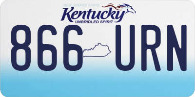KY license plate 866URN