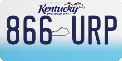 KY license plate 866URP