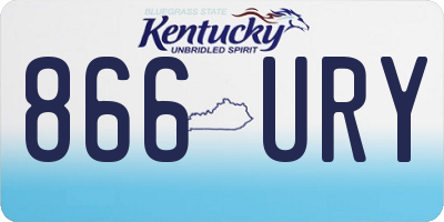 KY license plate 866URY